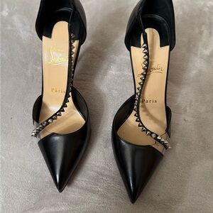 Christian Louboutin Black Studded Heels